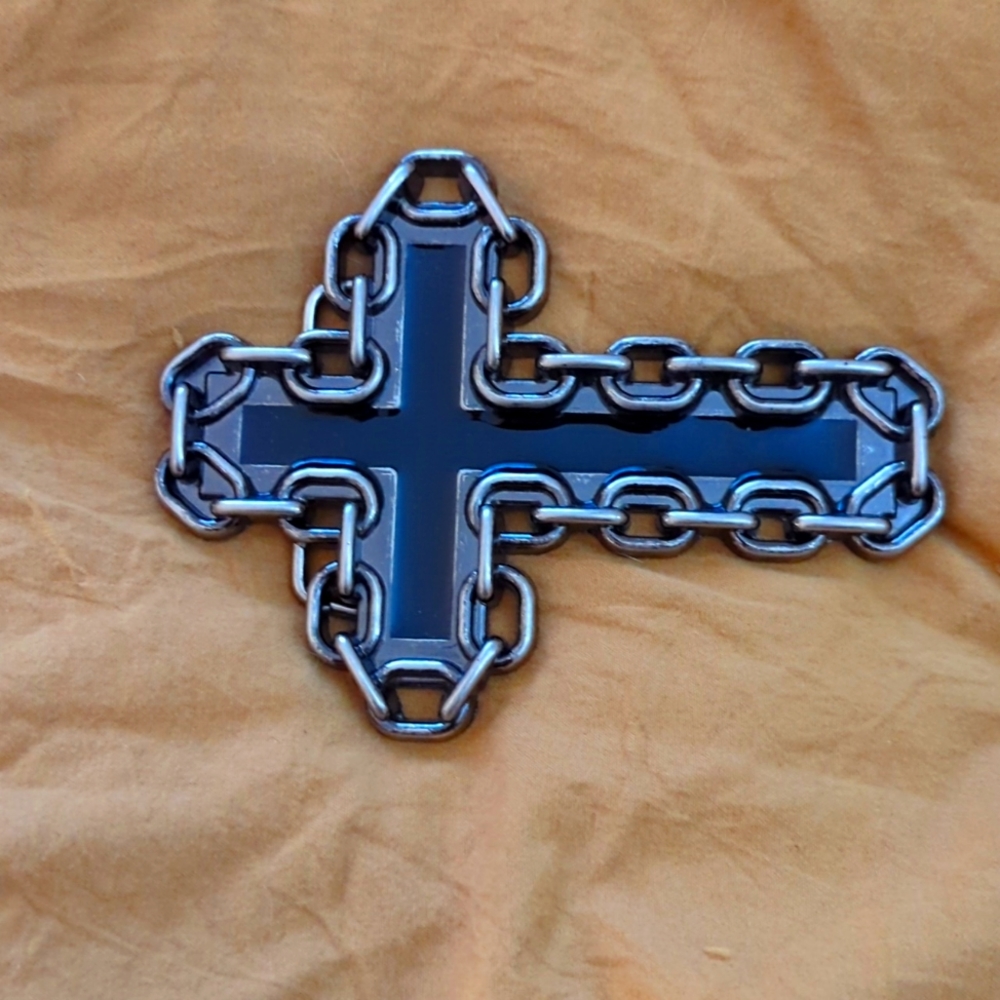 Chain Link Cross Belt Buckle
